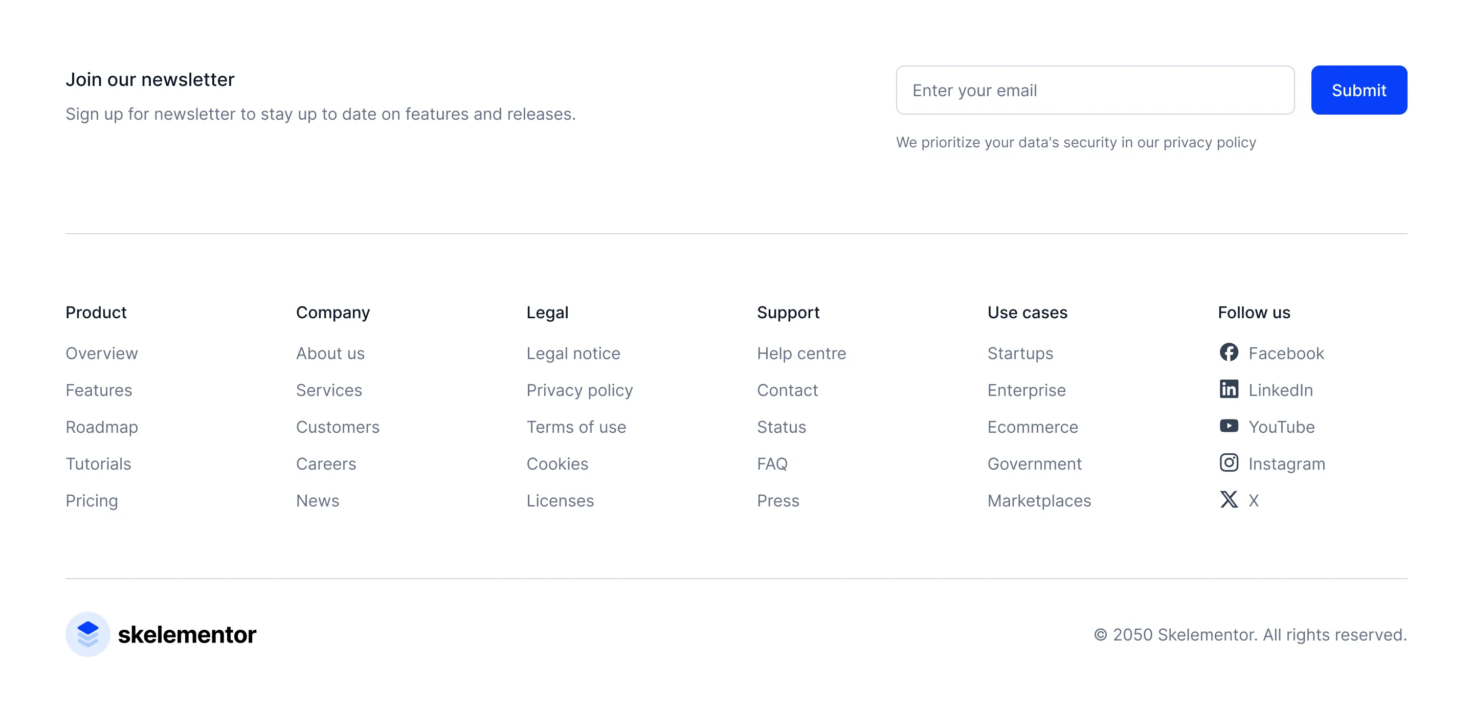 Footer D3