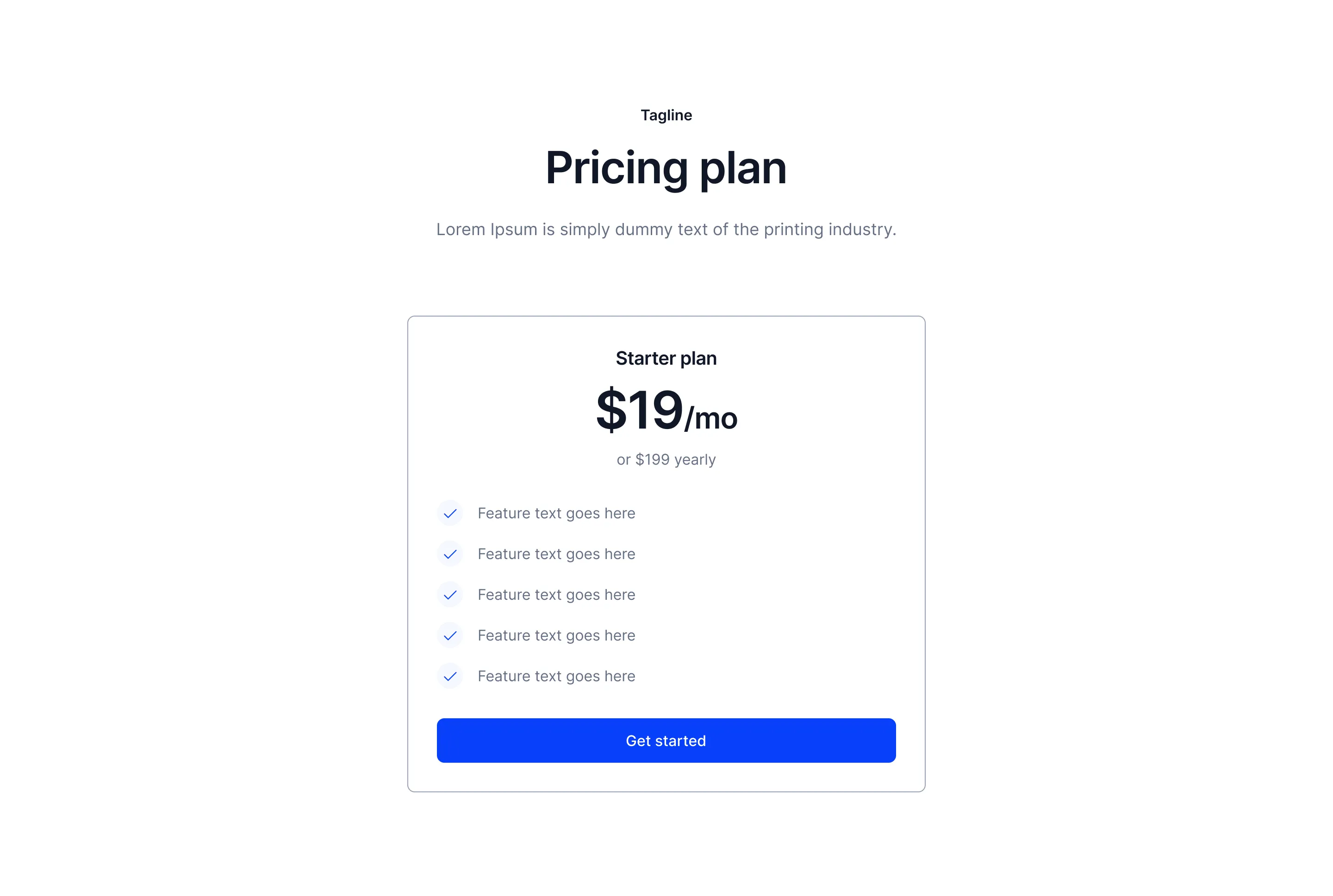 Pricing A1
