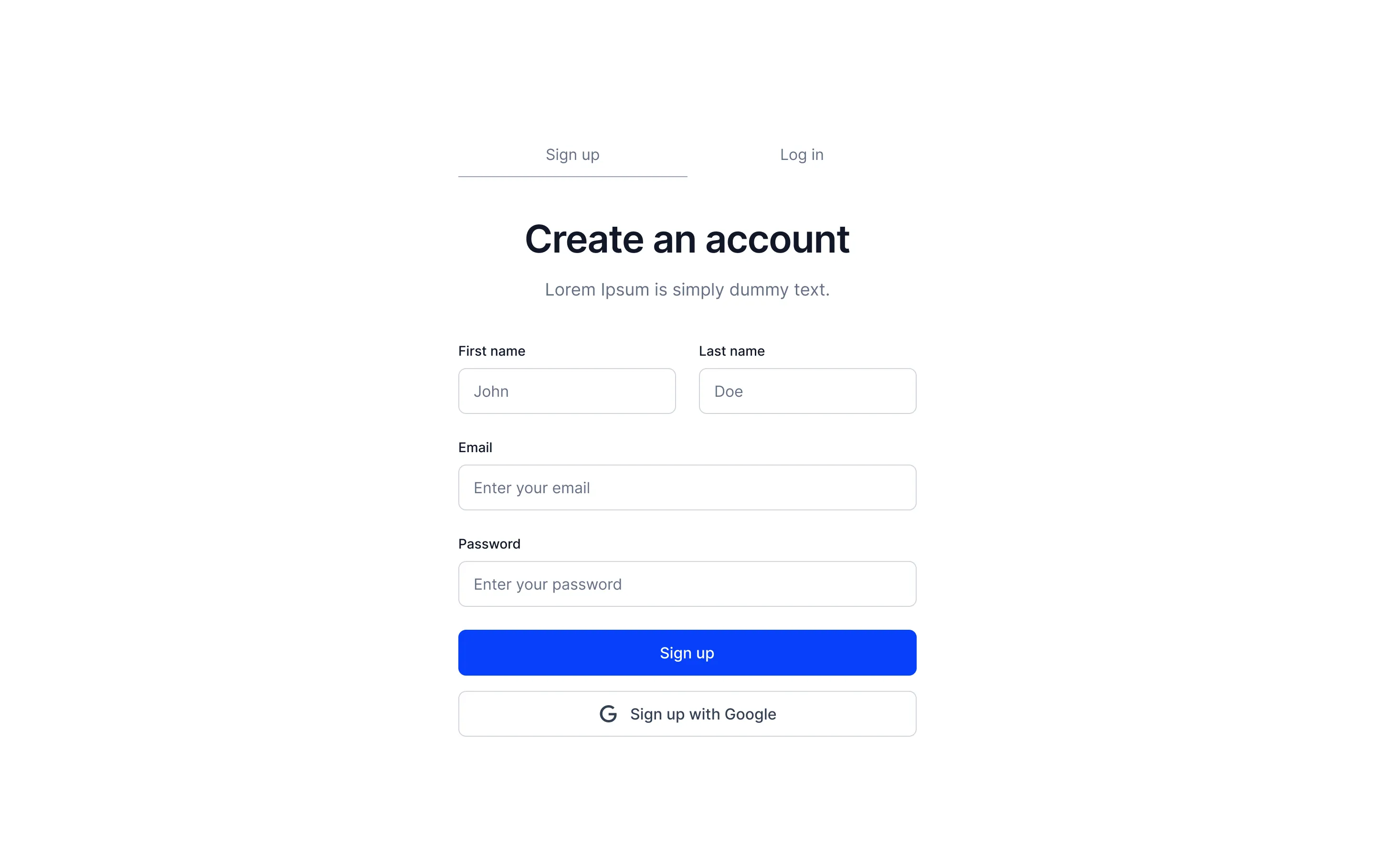 Signup A2