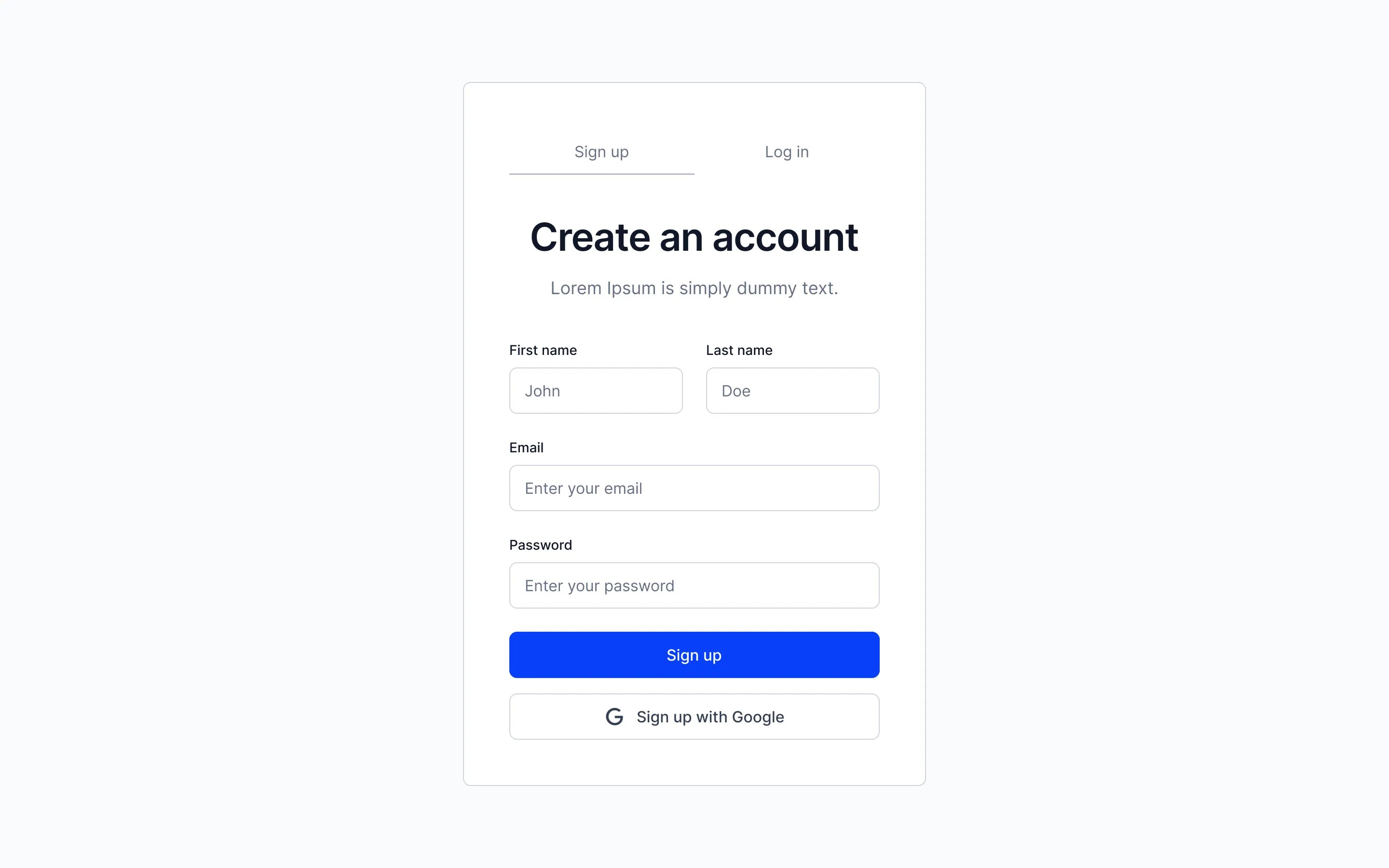 Signup A5