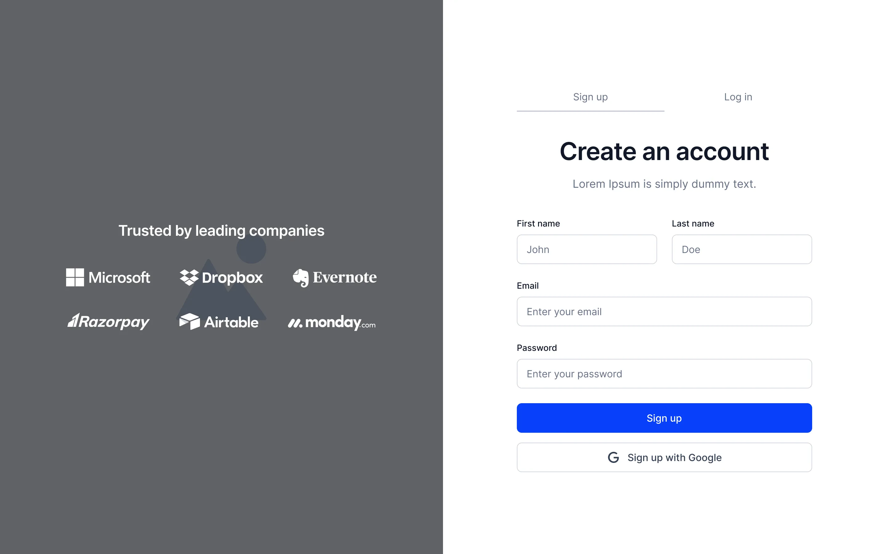 Signup B4