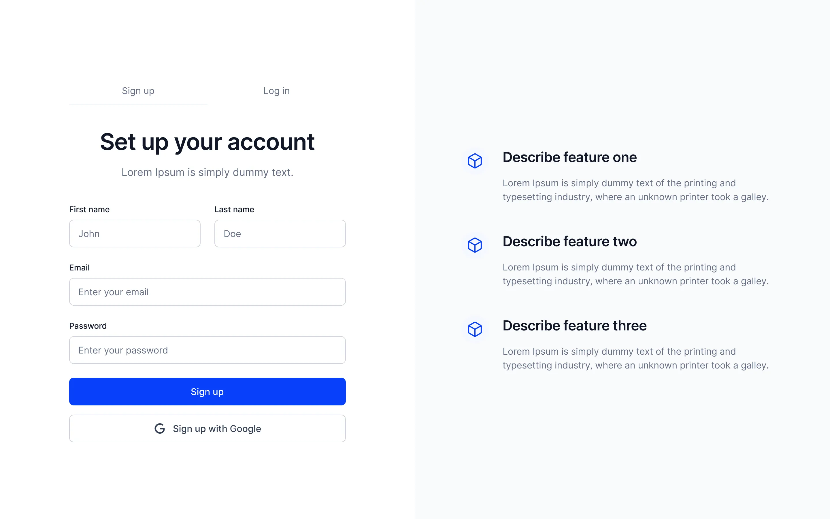 Signup B6