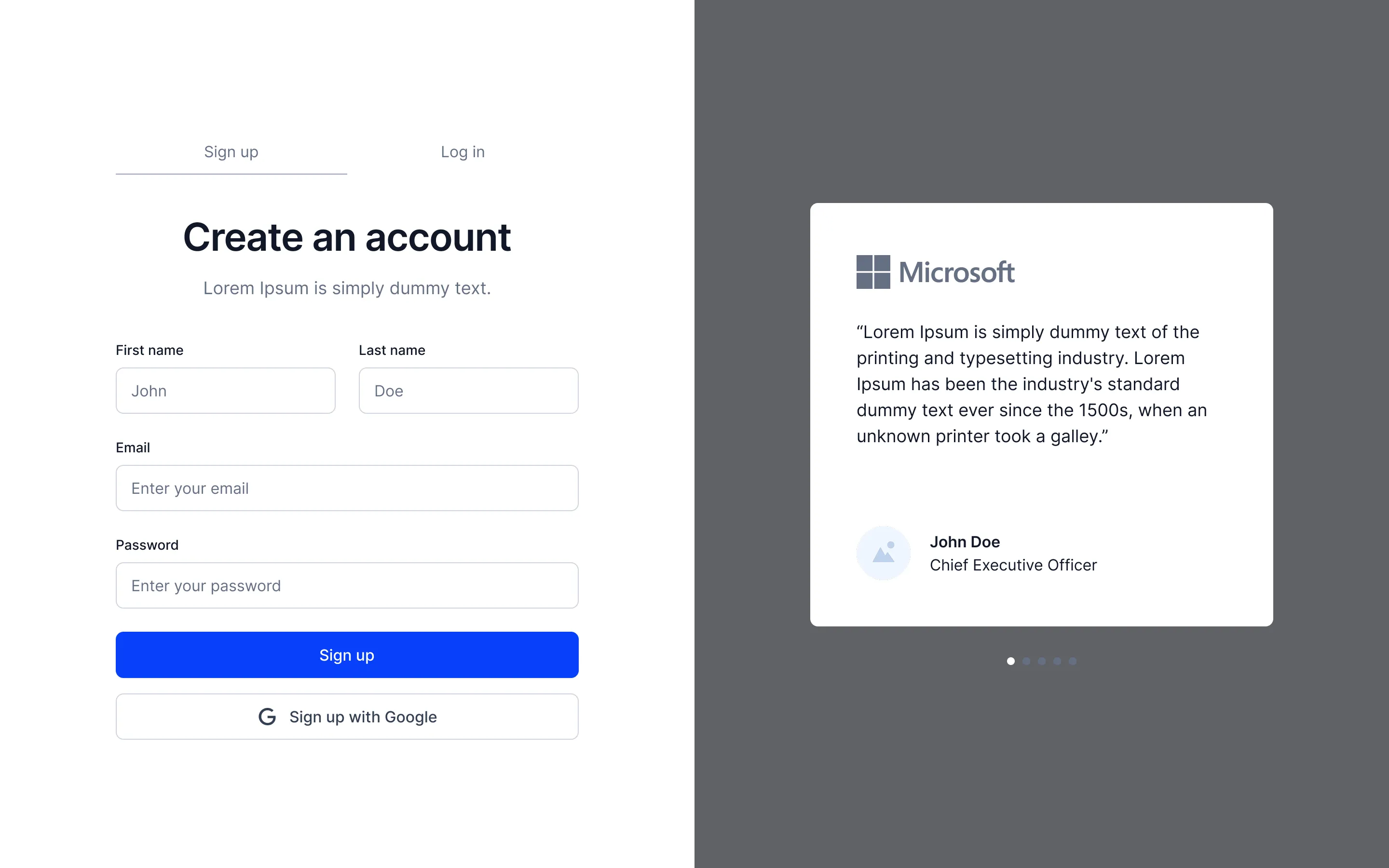 Signup B8